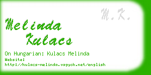melinda kulacs business card
